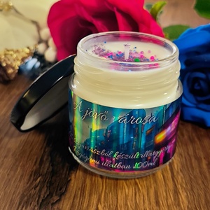 A jövő városa illatgyertya, Otthon & Életmód, Gyertya, illat, aroma, Gyertya, Gyertya-, mécseskészítés, MESKA