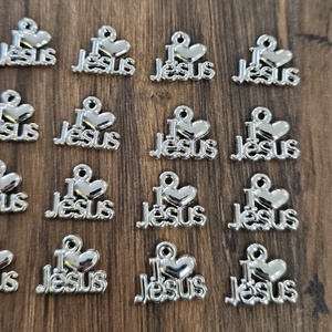 Medál - I love Jesus, Kellékek & szerszámok, Ékszerkellék, Medál csomag, Ékszerkészítés, MESKA