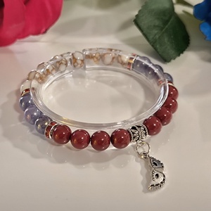 Ásvány karkötő - maszk medállal - Meska.hu