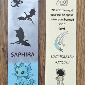 Könyvjelző - Saphira, Könyv & Zene, Könyvjelző, Fotó, grafika, rajz, illusztráció, MESKA