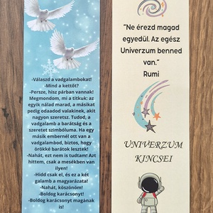 Könyvjelző - Vadgalambok - Meska.hu