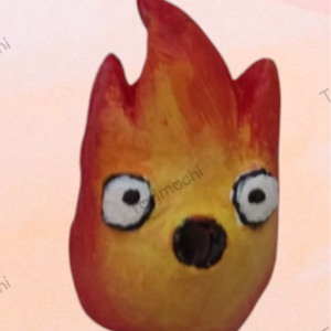A vándorló palota - Calcifer füstölő tartó figura 2. verzió , Otthon & Életmód, Dekoráció, Dísztárgy, Festett tárgyak, MESKA