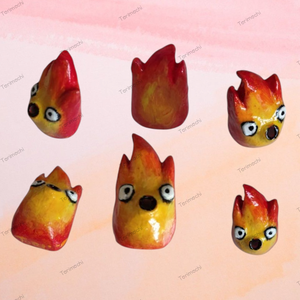 A vándorló palota - Calcifer füstölő tartó figura 2. verzió  - otthon & életmód - dekoráció - dísztárgy - Meska.hu