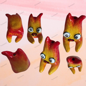 A vándorló palota - Calcifer füstölő tartó figura 3. verzió  - otthon & életmód - dekoráció - asztal és polc dekoráció - asztaldísz - Meska.hu
