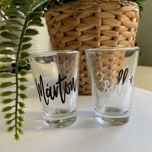 Esküvői neves ültető pohár, köszönőajándék, Esküvő, Dekoráció, Tábla & Jelzés, Mindenmás, MESKA