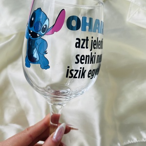 Egyedi tervezésű vicces mesehősös boros pohár - Meska.hu