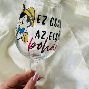 Egyedi tervezésű vicces mesehősös boros pohár - otthon & életmód - konyhafelszerelés, tálalás - tálalás - boros poharak, szettek - Meska.hu