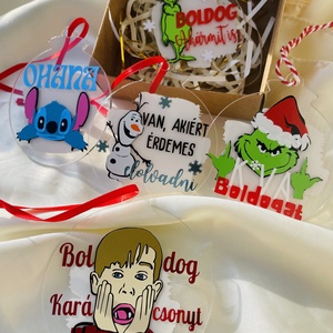 Egyedi filmes karácsonyfa dísz díszdobozban, Karácsony, Karácsonyi lakásdekoráció, Karácsonyfadíszek, Mindenmás, MESKA