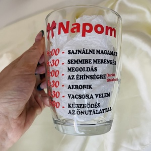 Grincs napirendje üveg bögre - otthon & életmód - konyhafelszerelés, tálalás - tálalás - pohár - Meska.hu