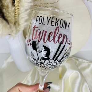 Egyedi tervezésű boros pohár - Ajándék a kedvenc fodrászodnak, Otthon & Életmód, Konyhafelszerelés, tálalás, Tálalás, Boros poharak, szettek, Mindenmás, MESKA