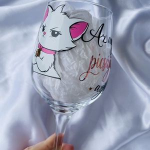 Egyedi tervezésű mesehősös boros pohár vicces felirattal, Otthon & Életmód, Konyhafelszerelés, tálalás, Tálalás, Boros poharak, szettek, Mindenmás, MESKA