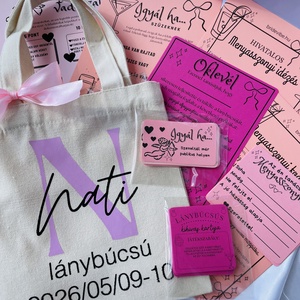 Lánybúcsús játék csomag ajándéktáskában vagy digitálisan - Meska.hu