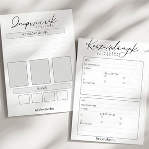 Menyasszony pakk - Esküvő tervező + Lánybúcsús játék csomg digitális fájlok - esküvő - lánybúcsú - Meska.hu