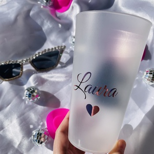 Lánybúcsús repohár személyre szabott grafikával és feliratta - esküvő - lánybúcsú - Meska.hu