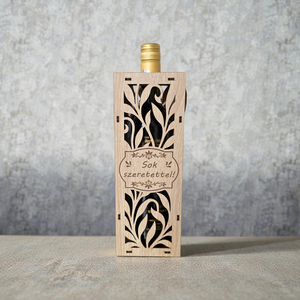 Bortartó ajándékdoboz - otthon & életmód - konyhafelszerelés, tálalás - italos kellékek - boros díszdoboz - Meska.hu