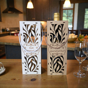 Bortartó ajándékdoboz - otthon & életmód - konyhafelszerelés, tálalás - italos kellékek - boros díszdoboz - Meska.hu