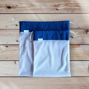 Ökoszett (2 db-os) sötétkék - táska & tok - bevásárlás & shopper táska - zöldség/gyümölcs zsák - Meska.hu