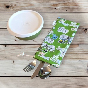Evőeszköz-, fogkefe-, szívószáltartó zero waste, Táska & Tok, Uzsonna- & Ebéd tartó, Evőeszköz tartó, Varrás, MESKA