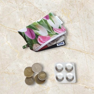 Bankkártyatartó tulipános, Táska & Tok, Pénztárca & Más tok, Kártyatartó & Irattartó, Varrás, MESKA