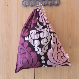 Szennyestartó zsák szett utazáshoz táskába, bőröndbe lila cifra mintás - otthon & életmód - tárolás & rendszerezés - szennyestartó - Meska.hu