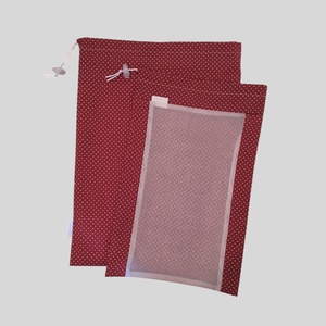 Frissentartó kenyeres zsák+bevásárló zsák bordó pöttyös - táska & tok - bevásárlás & shopper táska - kenyeres zsák - Meska.hu