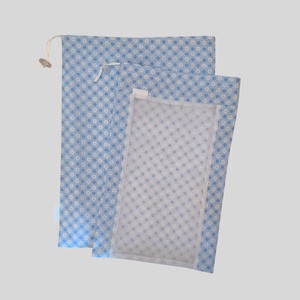 Frissentartó kenyeres zsák+bevásárló zsák kék margarétás - táska & tok - bevásárlás & shopper táska - kenyeres zsák - Meska.hu