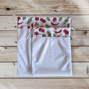 Ökoszett (2 db-os) zöldséges - táska & tok - bevásárlás & shopper táska - zöldség/gyümölcs zsák - Meska.hu