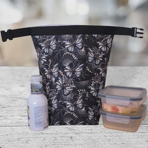 Ételhordó és uzsonnás táska arany-ezüst pillangós - táska & tok - uzsonna- & ebéd tartó - ebéd tasak, doboz - Meska.hu