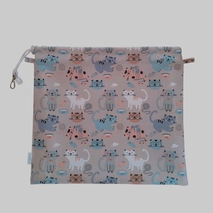 Aqua-zsák színes macskás - táska & tok - edzőtáskák - sporttáska - Meska.hu