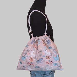 Aqua-zsák színes macskás - táska & tok - edzőtáskák - sporttáska - Meska.hu