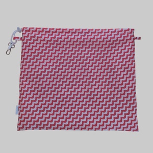 Aqua-zsák piros hullámos - táska & tok - edzőtáskák - sporttáska - Meska.hu