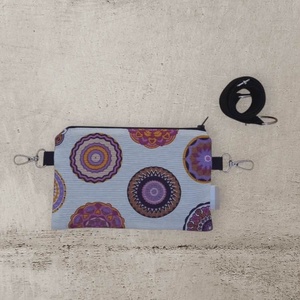 Mini övtáska lila mandalás - táska & tok - övtáska - Meska.hu