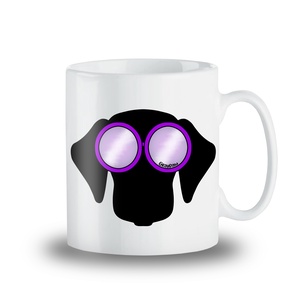 Egyedi tacskós bögre napszemüveges tacskó grafikával akár a család minden tagjának! - otthon & életmód - konyhafelszerelés, tálalás - tálalás - bögre & csésze - Meska.hu