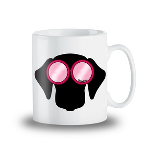 Egyedi tacskós bögre napszemüveges tacskó grafikával akár a család minden tagjának! - otthon & életmód - konyhafelszerelés, tálalás - tálalás - bögre & csésze - Meska.hu