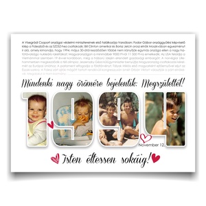 Születésnapi fotókollázs. Dátumos szülinapi kollázs. Vicces szülinapos kép dátummal. Amikor megszülettél..., Művészet, Kollázs, Fotó, grafika, rajz, illusztráció, MESKA