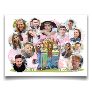 Ajándék fotókollázs barátoknak, munkatársaknak. Haveroknak születésnapra, névnapra. Búcsúajándék kollégának., Művészet, Kollázs, Fotó, grafika, rajz, illusztráció, MESKA