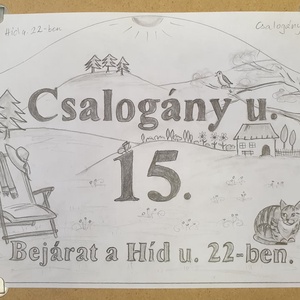 Házszámtábla vendég494079 részáre - otthon & életmód - ház & kert - házszám - Meska.hu