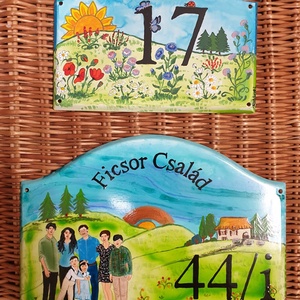 Házszám tábla A4 méretben - otthon & életmód - ház & kert - házszám - Meska.hu