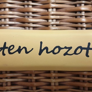 Üdvözlőtábla Hnic nevére - otthon & életmód - dekoráció - ajtó- és ablak dekoráció - ajtótábla - Meska.hu