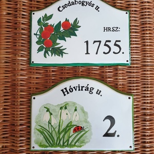 Házszám tábla A5 méretben - otthon & életmód - ház & kert - házszám - Meska.hu