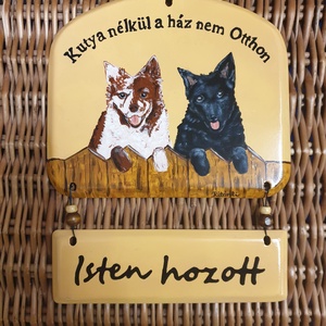 Üdvözlőtábla rendelés - otthon & életmód - dekoráció - ajtó- és ablak dekoráció - ajtótábla - Meska.hu