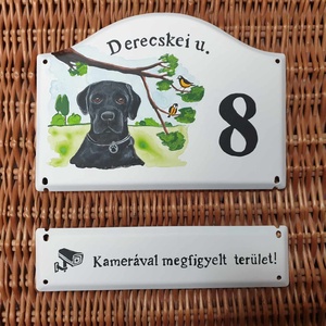 Házszám póttáblával A4 méret - Meska.hu