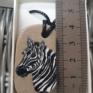 Ritánti medál, Zebra - ékszer - nyaklánc - medál - Meska.hu