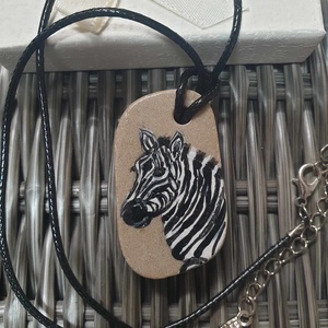 Ritánti medál, Zebra - ékszer - nyaklánc - medál - Meska.hu