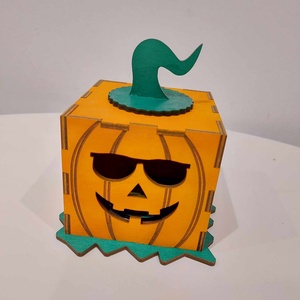 Töklámpás ledmécsessel - otthon & életmód - dekoráció - halloween - halloweeni tök és lámpás - Meska.hu