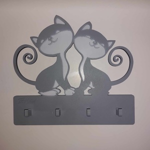 Cicás kulcs akasztó - otthon & életmód - dekoráció - fali és függő dekoráció - fali kulcstartó - Meska.hu
