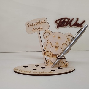 Macis tolltartó: Szeretlek Anya - otthon & életmód - papír, írószer - tolltartó & ceruzatekercs - Meska.hu