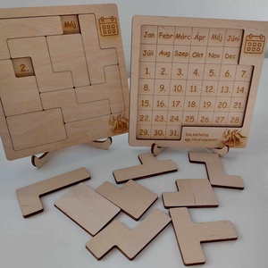 Puzzle naptár - otthon & életmód - dekoráció - fali és függő dekoráció - falinaptár & öröknaptár - Meska.hu