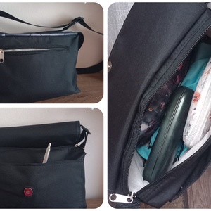 Babos crossbody táska - táska & tok - kézitáska & válltáska - vállon átvethető táska - Meska.hu