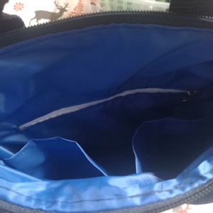 Kisvirágos mübőr hátizsák/válltáska - táska & tok - hátizsák - kishátizsák - Meska.hu